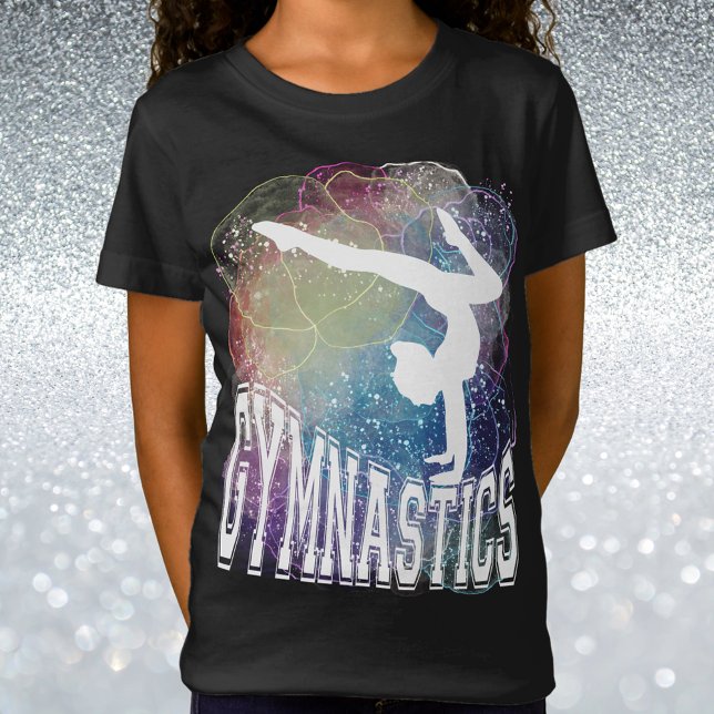 Gymnastics Girl Handstand Watercolor T Shirt (Gymnastics Girl Handstand Watercolor T-Shirt)