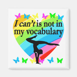 GYMNASTICS GIRL INSPIRATIONAL DESIGT MAGNET