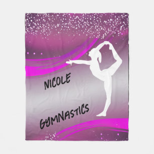 Gymnastics Girl Personlig Fleecefilt