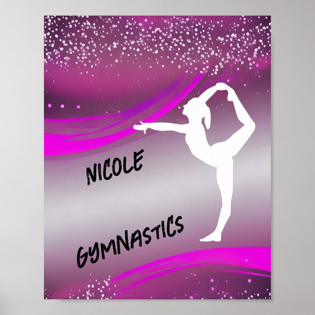 Gymnastics Girl Personlig Poster (Framsidan)