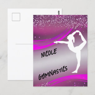 Gymnastics Girl Personlig Vykort
