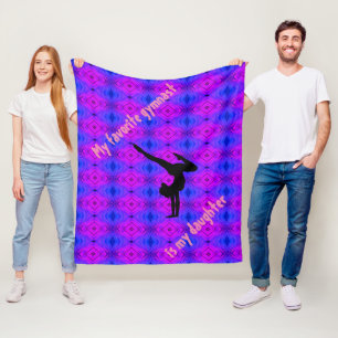 Gymnastics Girls Fleece Blanket från överordnad