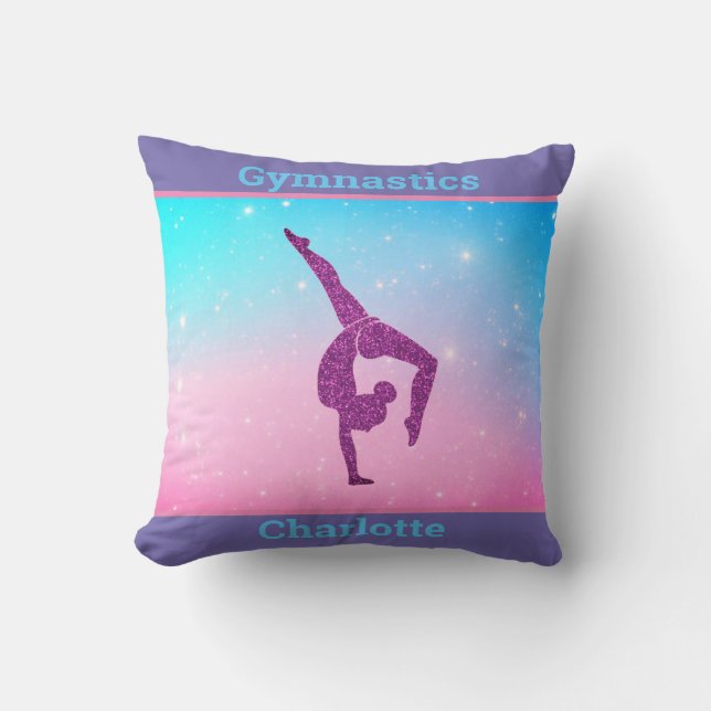 Gymnastics Gnistra Pastel Girly Dekorativ kudde (Framsida)