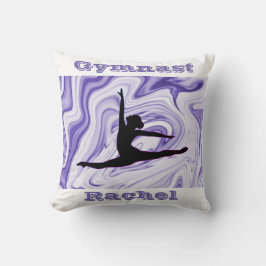 Gymnastics Golv, Beam, Vault, Pub Lila/White Kudde