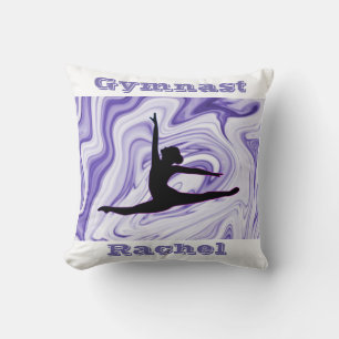 Gymnastics Golv, Beam, Vault, Pub Lila/White Kudde