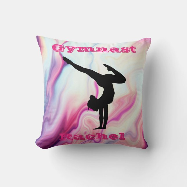Gymnastics Golv, Beam, Vault, Pub Personlig Kudde (Framsida)
