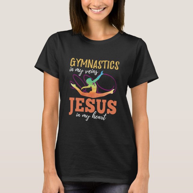 Gymnastics gör flickorna Jesus i min T Shirt (Framsida)