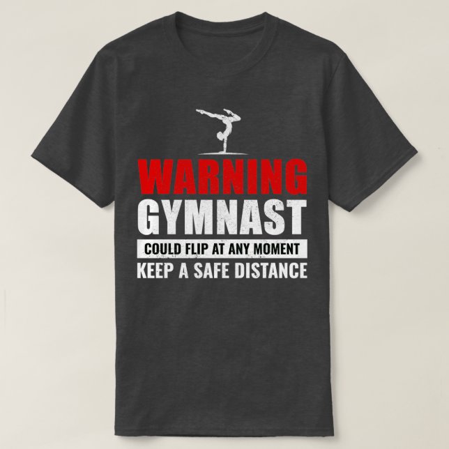 Gymnastics Gymnast Backflip Dance Sports Funny 5 T Shirt (Design framsida)
