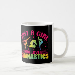Gymnastics Gymnast Just a Girl Kärlek Gymnastic Kaffemugg