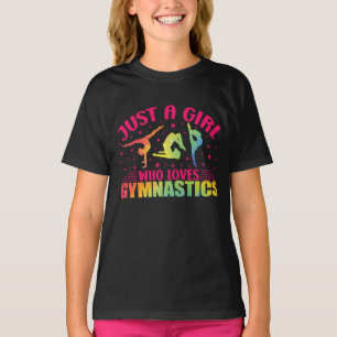 Gymnastics Gymnast Just a Girl Kärlek Gymnastic T Shirt