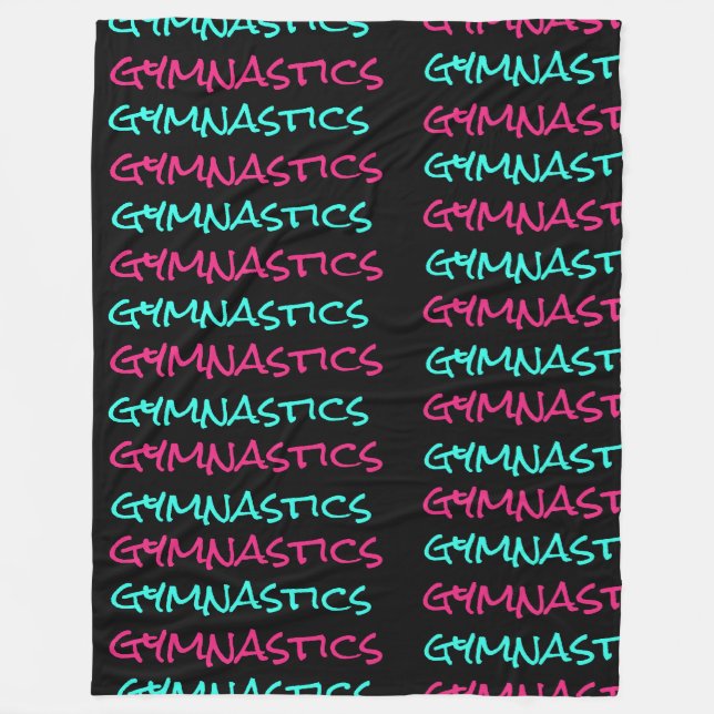 Gymnastics Gymnast Scribble Fleece Blanket (Framsidan)