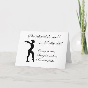 Gymnastics Inspirational Quote Kort