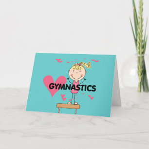 GYMNASTICS - Kärlek Gymnastics Tshirts and Gifts Kort