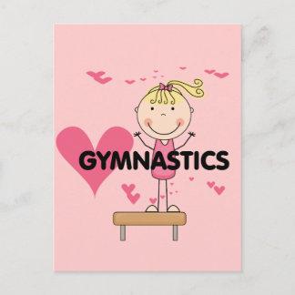 GYMNASTICS - Kärlek Gymnastics Tshirts and Gifts Vykort