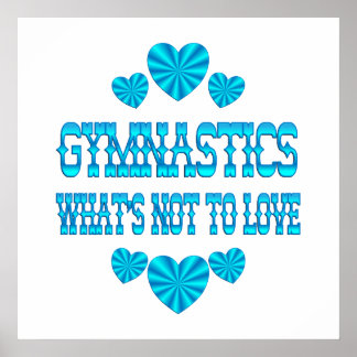 GYMNASTICS KÄRLEK POSTER