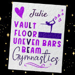 Gymnastics Kärlek Vault Golv Uneven Pub Beam Uneve Pussel<br><div class="desc">Gymnastics Kärlek Vault Golv Uneven Pub Beam designad för flickor som kärlek är gymnast! Anpassningsbar gjord med hennes namn!</div>
