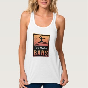 Gymnastics Life Bakom Pub Acrobat Retro Gymnast Linne Med Racerback