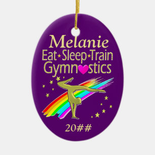 GYMNASTICS LIFE PERSONLIG ORNATION JULGRANSPRYDNAD KERAMIK