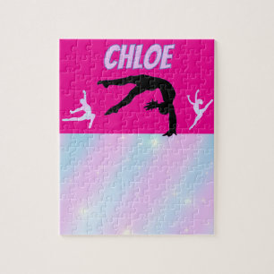 Gymnastics Lila Lilac Shock rosa Baby blue Pastel Pussel
