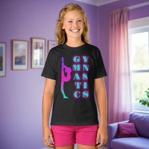 Gymnastics Lila Rosa Turkvoise Ombre T Shirt