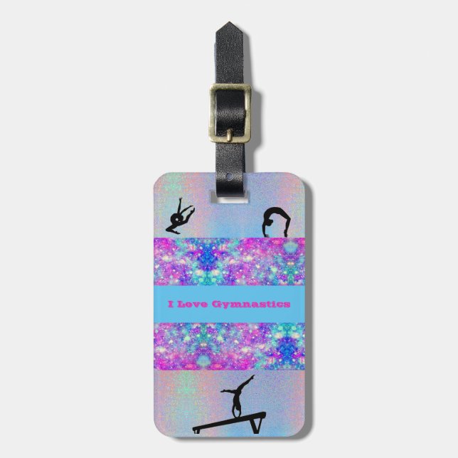 Gymnastics Luggage Tag - Personlig Bagagebricka (Vertikal Framsida)