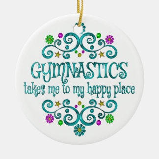 Gymnastics Lycklig Ställe Julgransprydnad Keramik