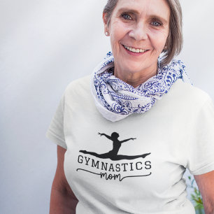 Gymnastics Mamma Acrobatic Typography T Shirt