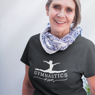 Gymnastics Mamma Acrobatic Typography T Shirt