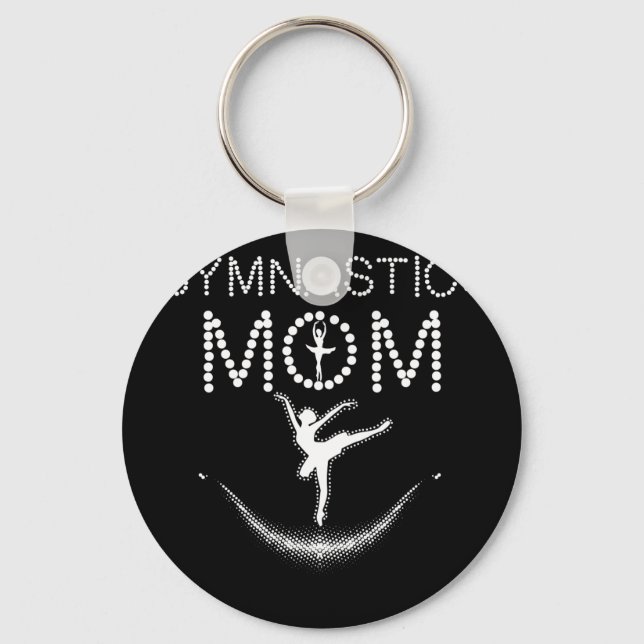 Gymnastics Mamma Cute Support Women Gift Dancing Nyckelring (Framsida)