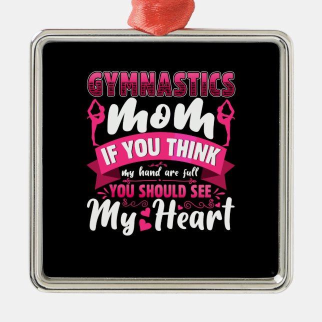 Gymnastics Mamma Julgransprydnad Metall (Framsidan)