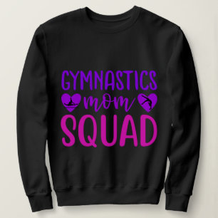 Gymnastics Mamma Squad Quote w/ Rosa and Lila Text T Shirt