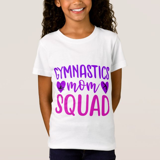 Gymnastics Mamma Squad T Shirt (Framsida)