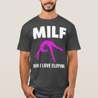 Gymnastics Man I Kärlek Flipping Funny CheerLedare T Shirt
