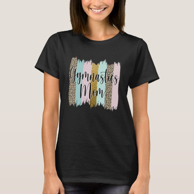Gymnastics Mom Proud Gymnast Mother Sports Mother' T Shirt (Framsida)