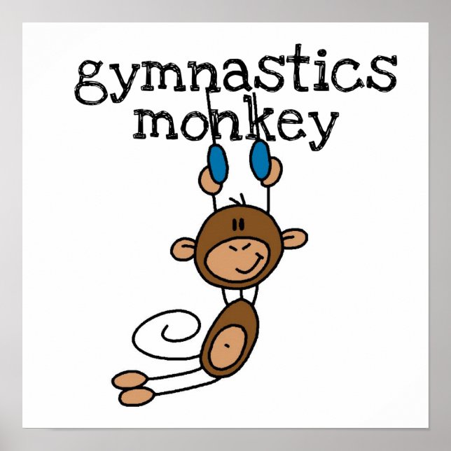 Gymnastics Monkey Poster (Framsidan)
