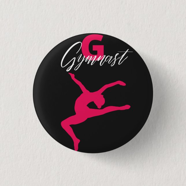 Gymnastics Monogram G är avsett för Gymnast Knapp (Framsida)