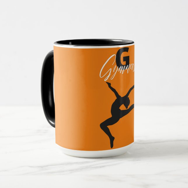 Gymnastics Monogram G är avsett för Gymnast Mugg (Framsida vänster)