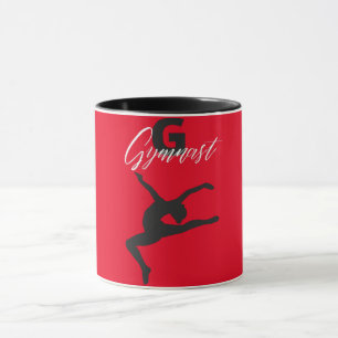 Gymnastics Monogram G är avsett för Gymnast Mugg