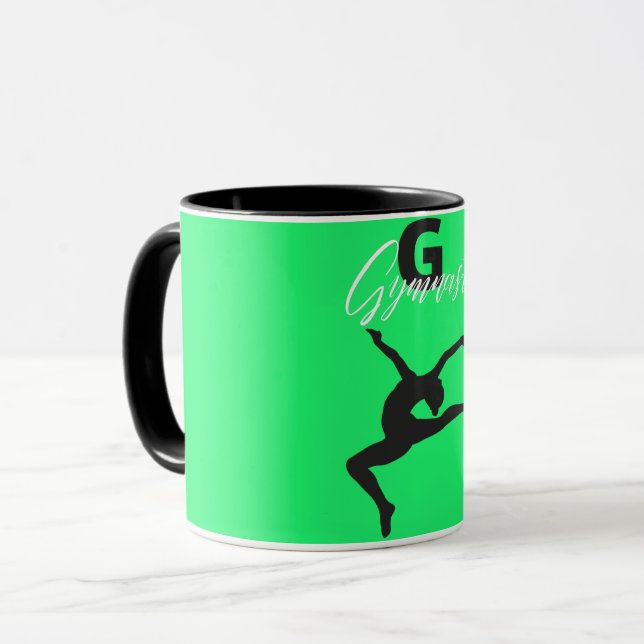 Gymnastics Monogram G är avsett för Gymnast Mugg (Framsida vänster)