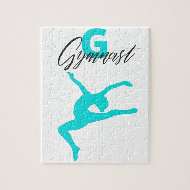 Gymnastics Monogram G är avsett för Gymnast Pussel (Vertikal)
