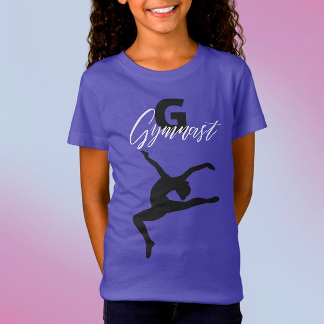 Gymnastics Monogram G är avsett för Gymnast T Shirt (Skapare uppladdad)
