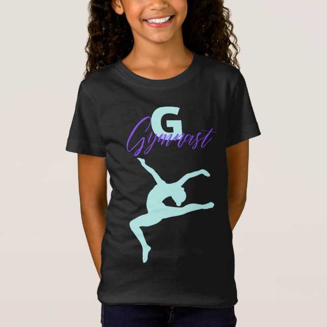 Gymnastics Monogram G är för Gymnast T-Shirt (Framsida)