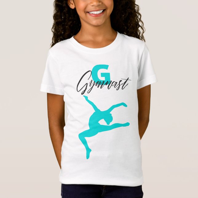 Gymnastics Monogram G är för Gymnast T-Shirt (Framsida)