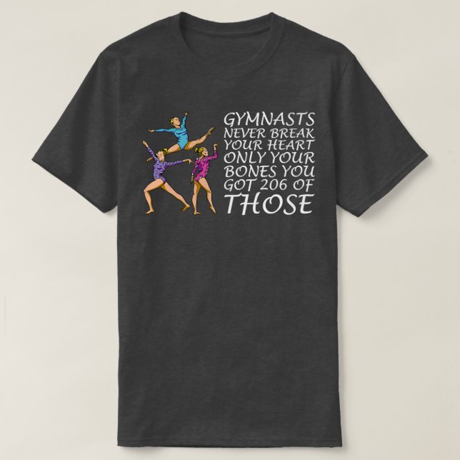Gymnastics Motif for Acrobats and Gymnast 10 T Shirt (Design framsida)