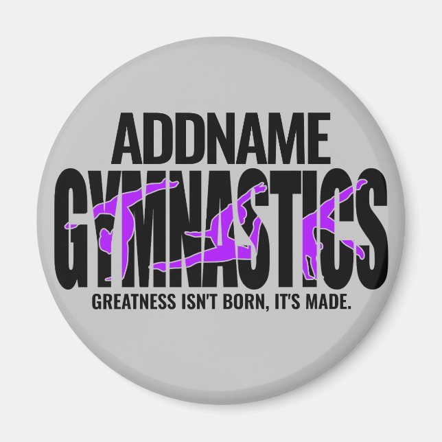 Gymnastics NAMN Acrobatic Team HandSpring Gymnast Magnet (Framsidan)