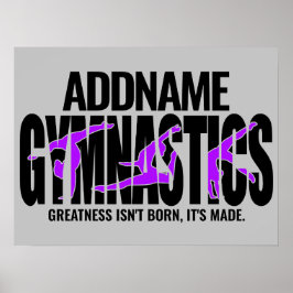 Gymnastics NAMN Acrobatic Team HandSpring Gymnast Poster