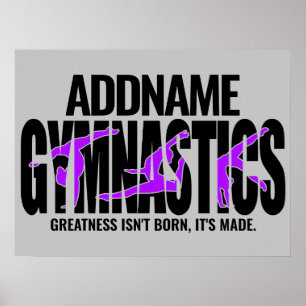 Gymnastics NAMN Acrobatic Team HandSpring Gymnast Poster
