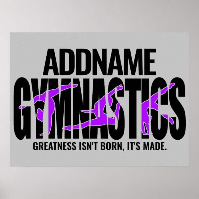 Gymnastics NAMN Acrobatic Team HandSpring Gymnast Poster (Framsidan)