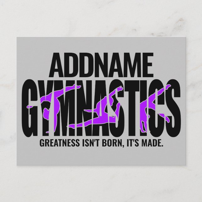 Gymnastics NAMN Acrobatic Team HandSpring Gymnast Vykort (Framsida)