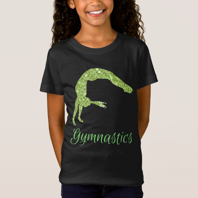 Gymnastics Neon Shimmer T-Shirt (Framsida)